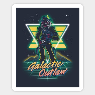 Retro Galactic Outlaw Magnet